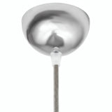 Halfronde plafondkap van metaal, Ø 100 mm — Chroom