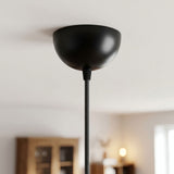 Halfronde plafondkap van metaal, Ø 100 mm — Zwart