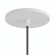 Inbouwplafondkap vlak met het plafond, Ø 126 mm — Mat wit