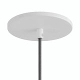 Inbouwplafondkap vlak met het plafond, Ø 126 mm — Mat wit