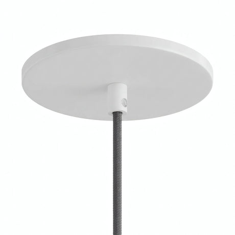 Inbouwplafondkap vlak met het plafond, Ø 126 mm — Mat wit