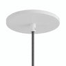 Inbouwplafondkap vlak met het plafond, Ø 126 mm — Mat wit