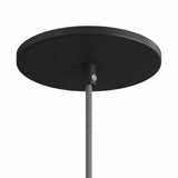 Inbouwplafondkap vlak met het plafond, Ø 126 mm — Zwart