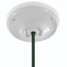 Porseleinen plafondkap met bevestigingsset, Ø 105 mm — Wit