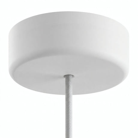 Siliconen plafondkap voor buiten IP65, Ø 125 mm — Wit