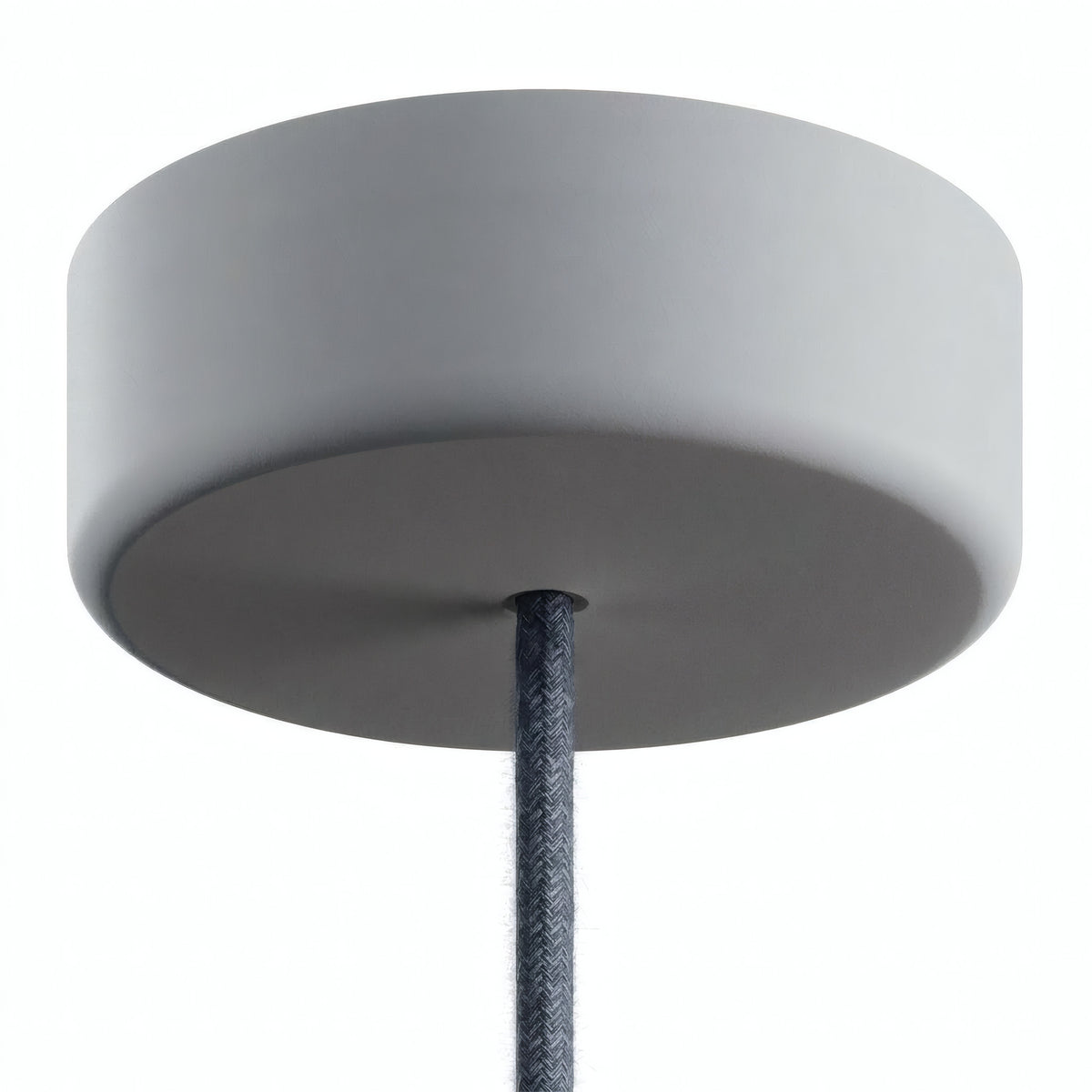 Siliconen plafondkap voor buiten IP65, Ø 125 mm — Gletsjergrijs