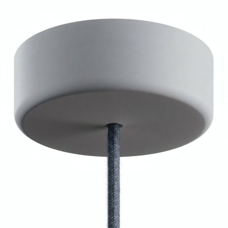 Siliconen plafondkap voor buiten IP65, Ø 125 mm — Gletsjergrijs