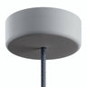 Siliconen plafondkap voor buiten IP65, Ø 125 mm — Gletsjergrijs