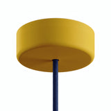 Siliconen plafondkap voor buiten IP65, Ø 125 mm — Mosterdgeel