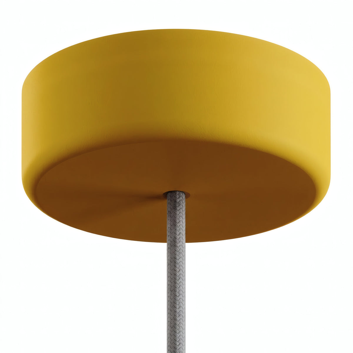 Siliconen plafondkap voor buiten IP65, Ø 125 mm — Mosterdgeel
