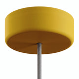 Siliconen plafondkap voor buiten IP65, Ø 125 mm — Mosterdgeel