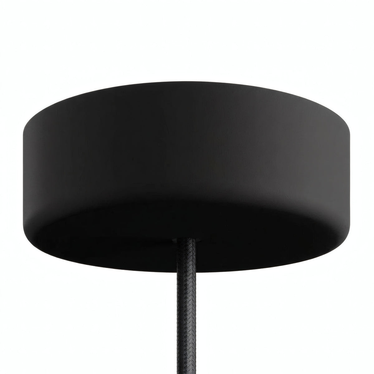 Siliconen plafondkap voor buiten IP65, Ø 125 mm — Zwart