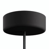 Siliconen plafondkap voor buiten IP65, Ø 125 mm — Zwart