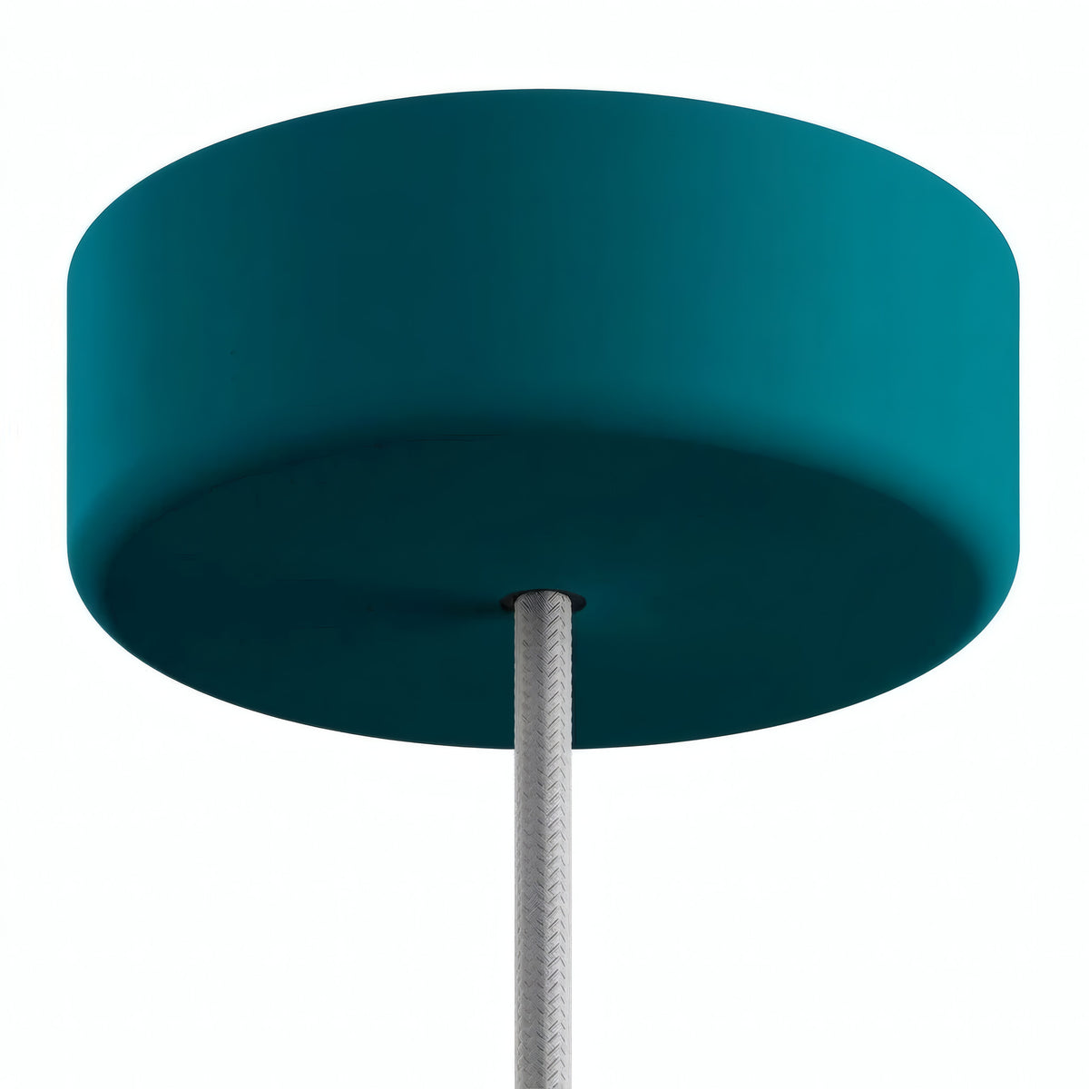 Siliconen plafondkap voor buiten IP65, Ø 125 mm — Petrolblauw