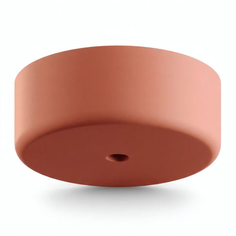 Siliconen plafondkap voor buiten IP65, Ø 125 mm — Zalmroze