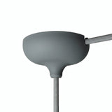 Siliconen plafondkap Ø 88 mm, centrale opening en zijuitgang — Grijs