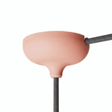 Siliconen plafondkap Ø 88 mm, centrale opening en zijuitgang — Zalmroze