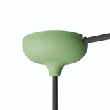 Siliconen plafondkap Ø 88 mm, centrale opening en zijuitgang — Grasgroen