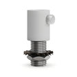 Cilindrische metalen trekontlasting M10x1, moer en ring — Wit
