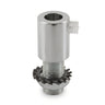 Cilindrische metalen trekontlasting M10x1, moer en ring — Chroom