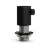 Cilindrische metalen trekontlasting M10x1, moer en ring — Zwart
