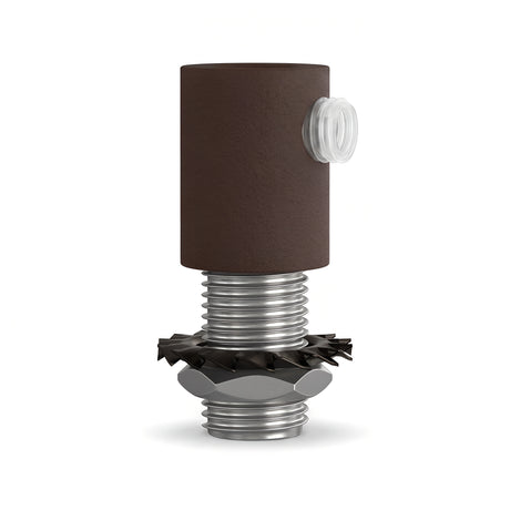 Cilindrische metalen trekontlasting M10x1, moer en ring — Roest