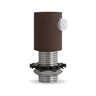 Cilindrische metalen trekontlasting M10x1, moer en ring — Roest