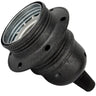 Lamphouder E27 zwart metaal met ring voor lampenkap