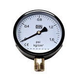 Manomètre factice décoratif 100mm filetage 1/2" Ø21 sur filets 