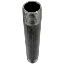 tube de plomberie noir à visser 3/8'' avec filetages des 2 côtés